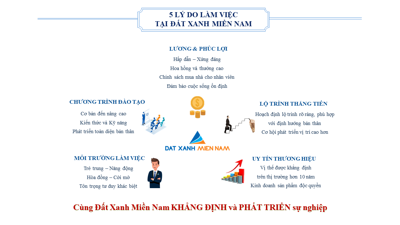 5 LÝ DO NÊN LÀM VIỆC TẠI ĐẤT XANH MIỀN NAM