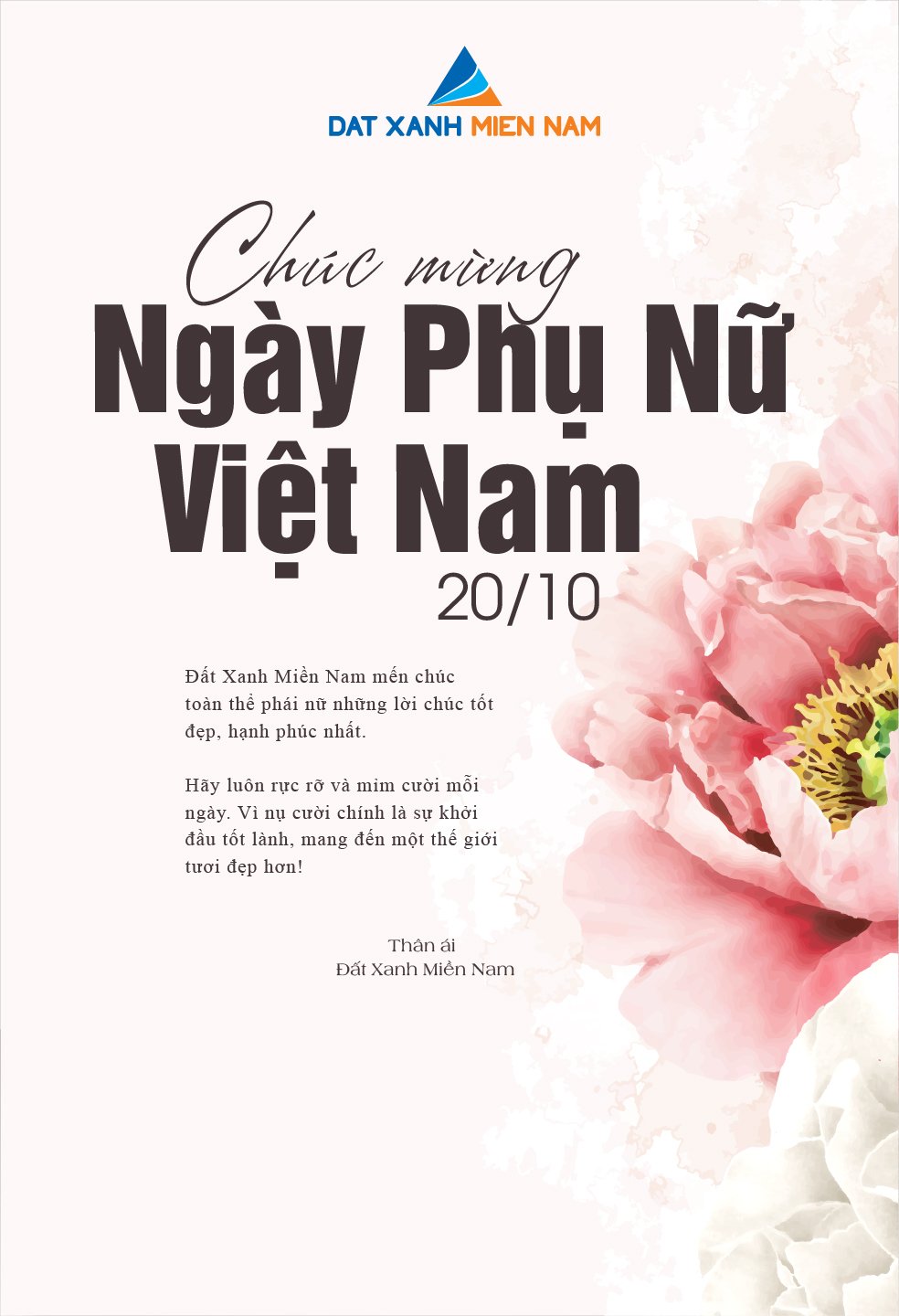 CHÀO MỪNG NGÀY PHỤ NỮ VIỆT NAM 20/10/2020