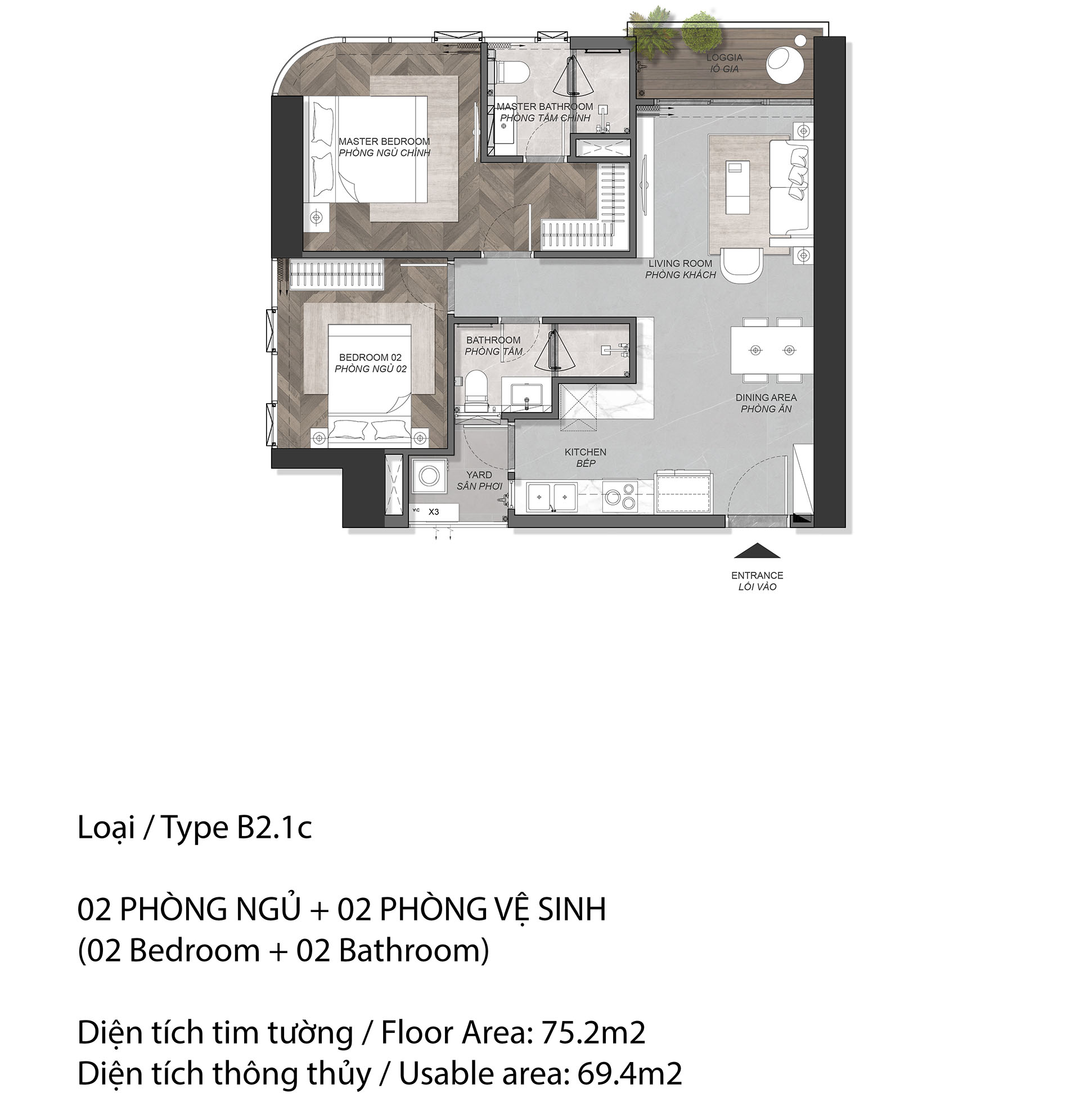 Mặt Bằng Thiết Kế Căn Hộ